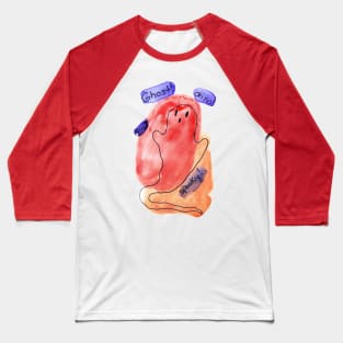 Spooky Watercolor Ghost! Oh no! Baseball T-Shirt